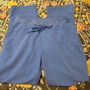 Mandala Ceil Blue Cargo Scrub Pants - Sz L